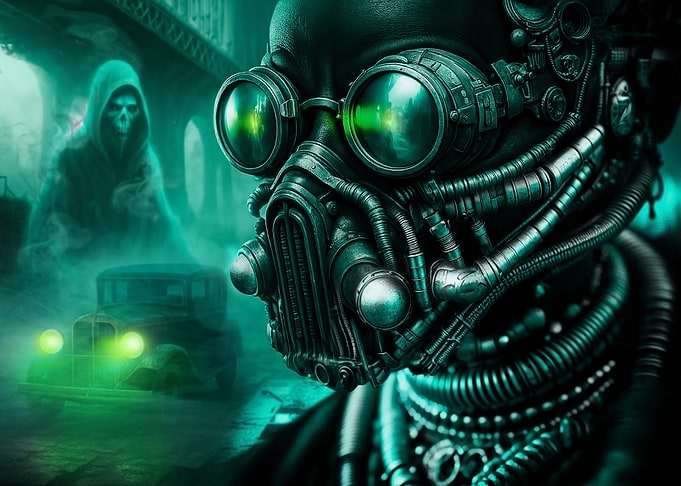 Spectral Green Steampunk