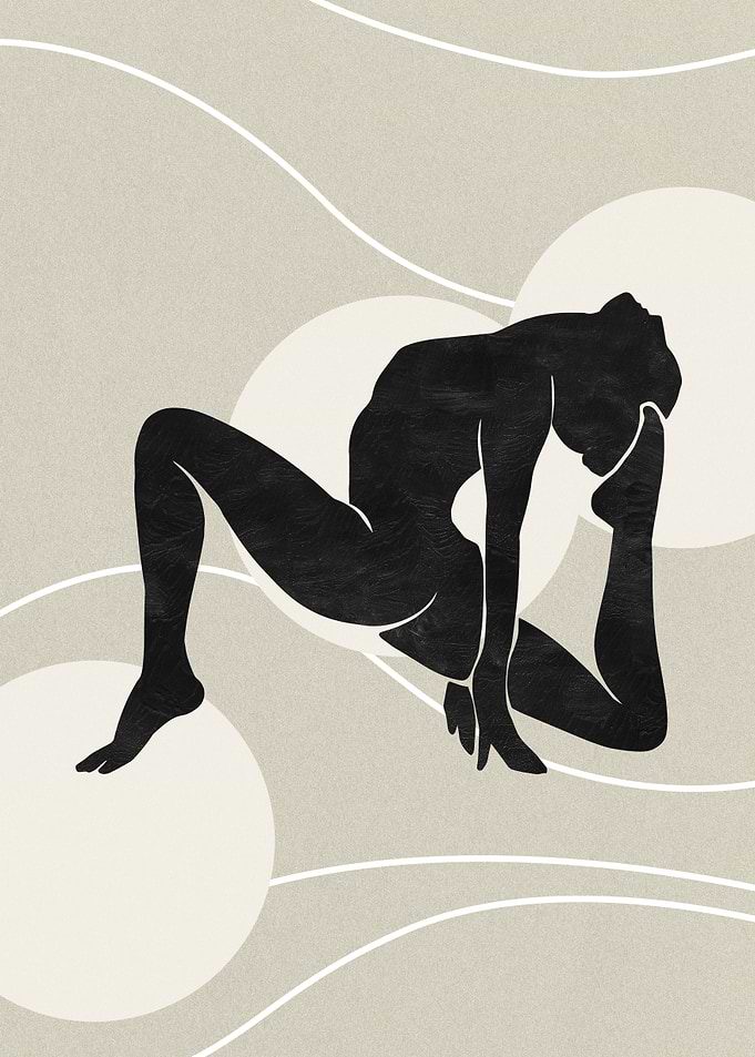 Yoga Silhouette Art Print