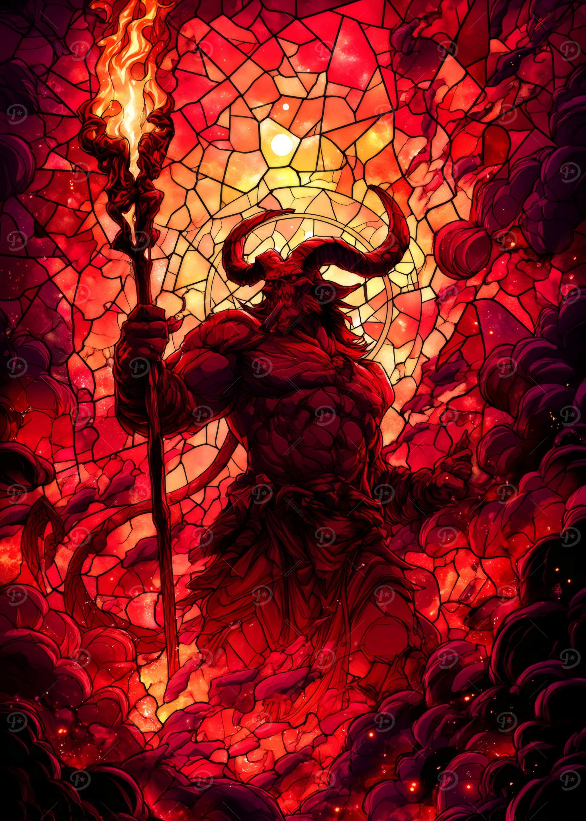 Demonic Stained Glass