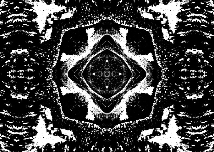 Black and White Abstract Pattern