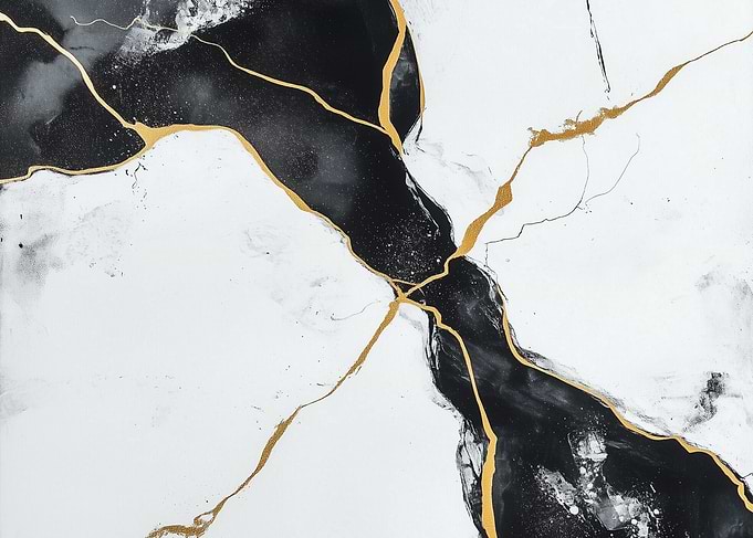 Abstract Gold Veins