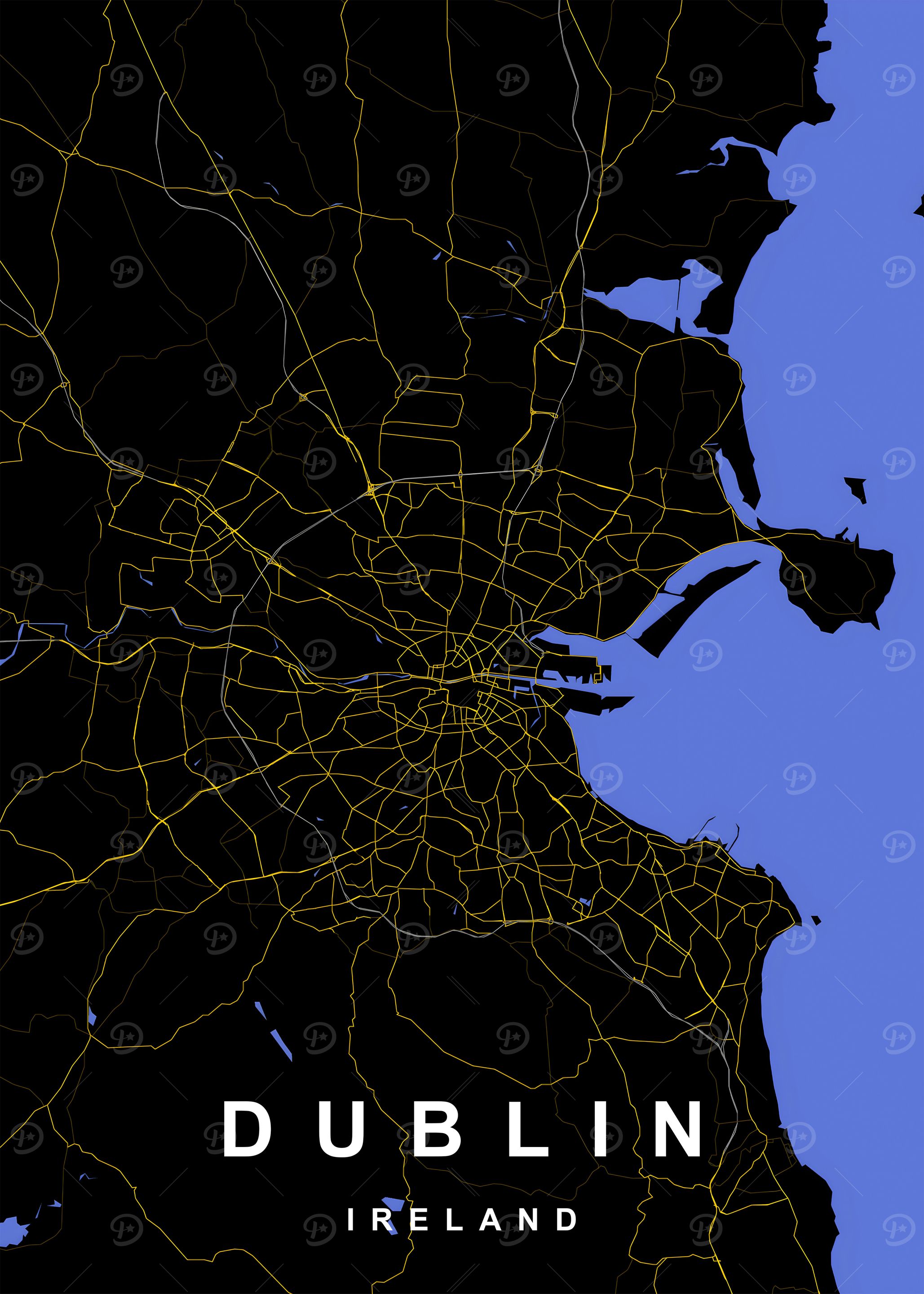 Dublin, Ireland Map