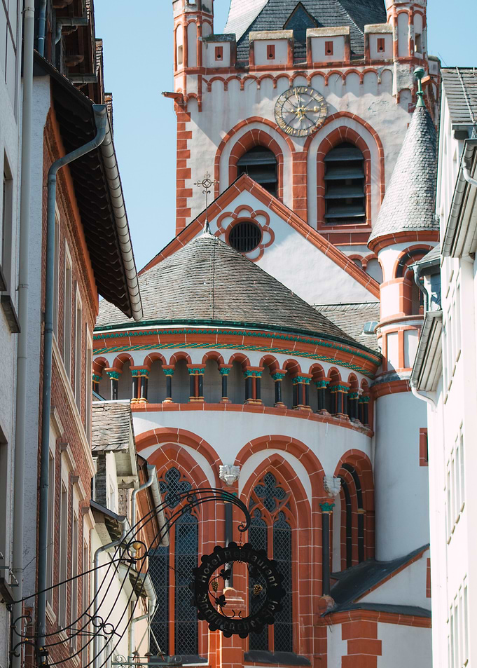 Church Tower in European City