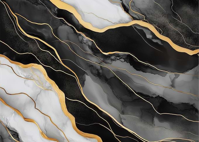 Black and Gold Marble