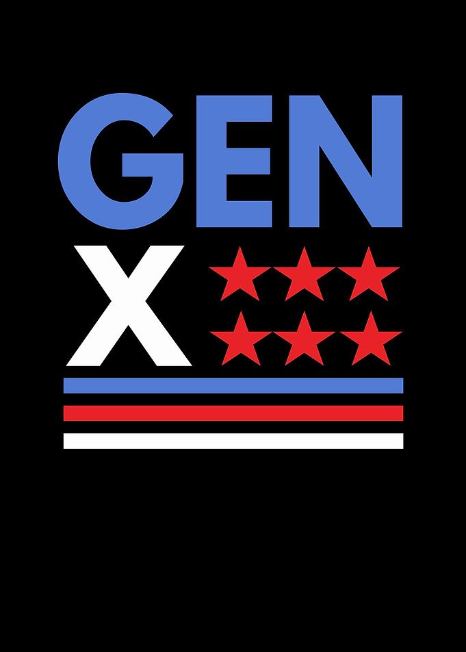 Gen X American Flag Design