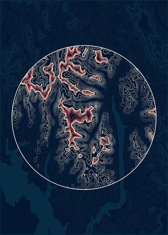 Neon Cartography: A Glimpse Into Unknown Terrain