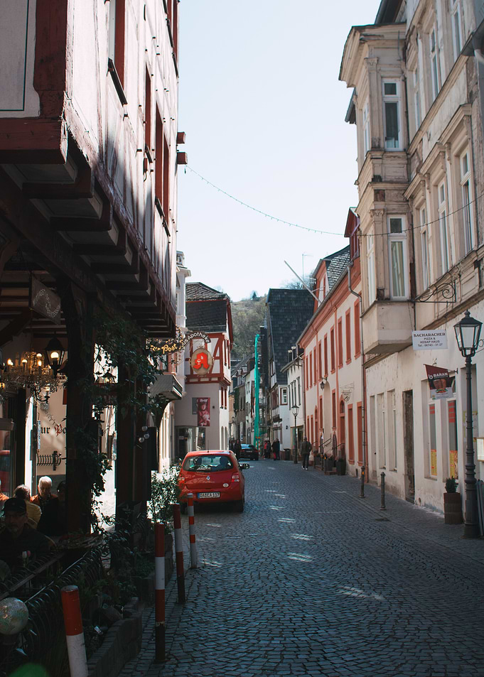 Cobblestone Street in Europe