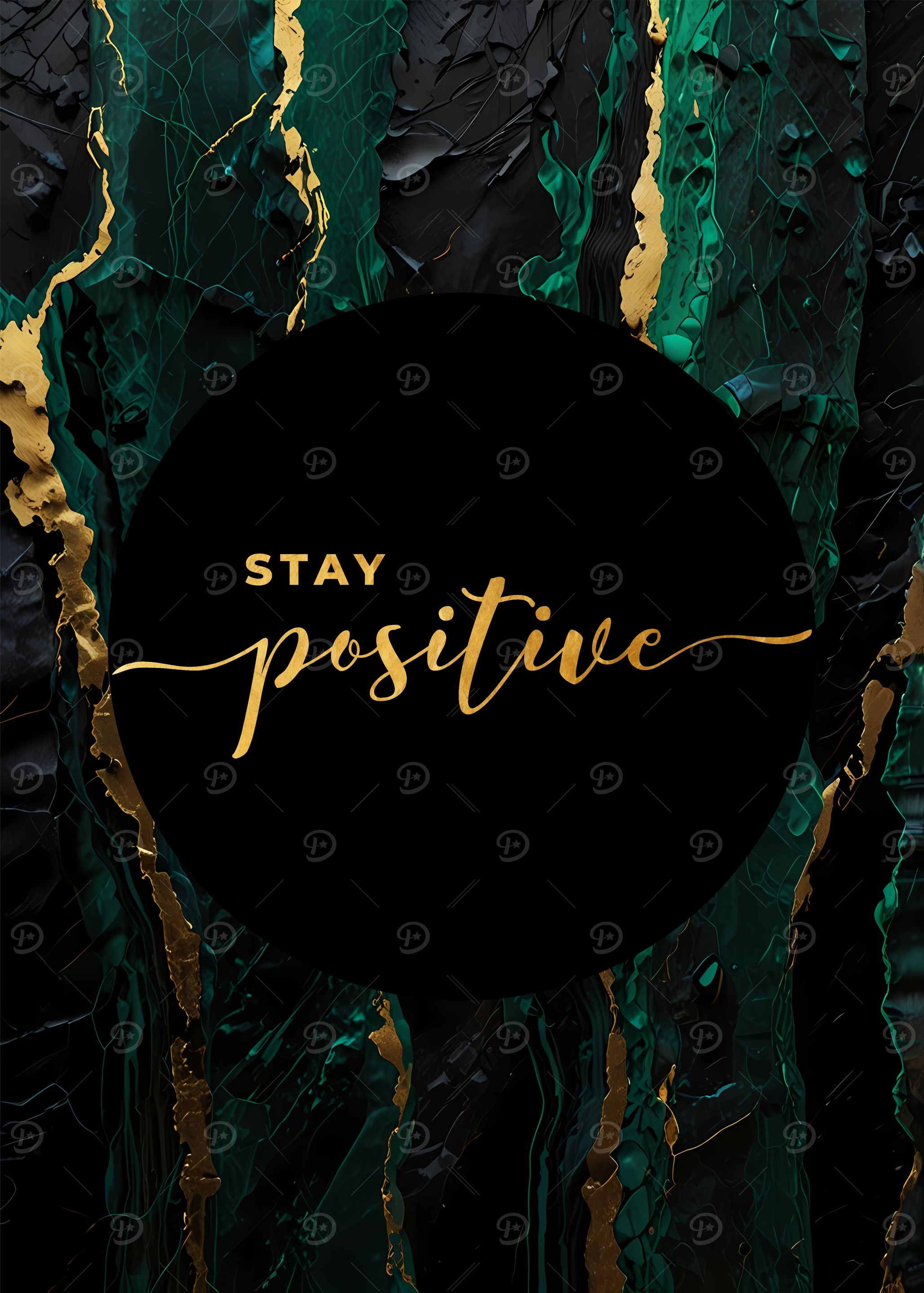 Stay Positive Art Print