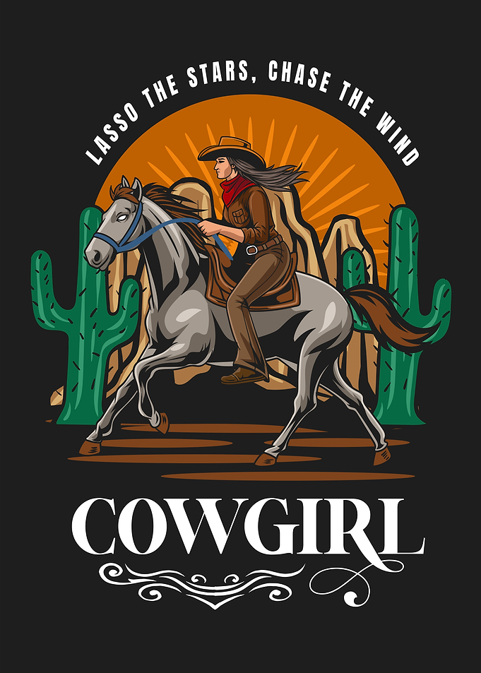 Cowgirl Riding Horse