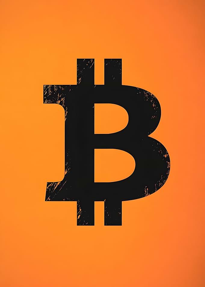 Bitcoin Symbol Orange BTC