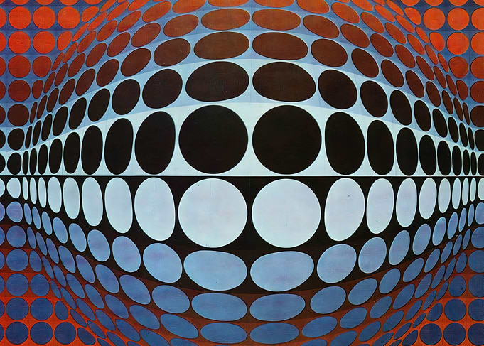 Op Art Circles Victor Vasarely