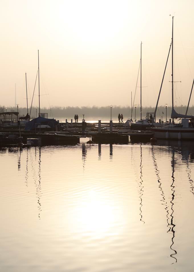 Sailboats at Sunset