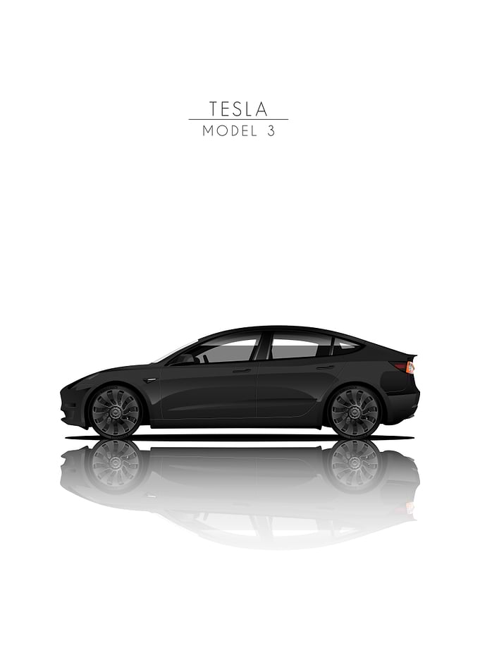 Tesla Model 3 Side View