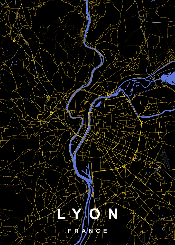 Lyon City Map