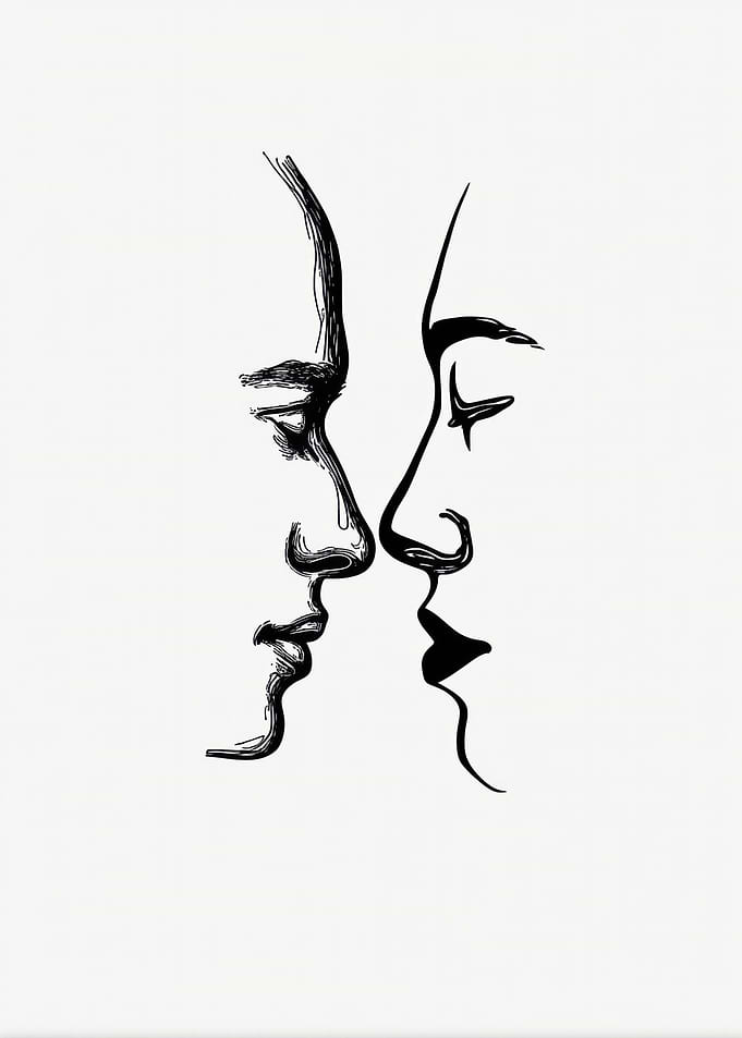 Line Art Couple
