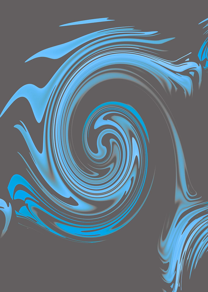 Abstract Dynamic Swirling Blue