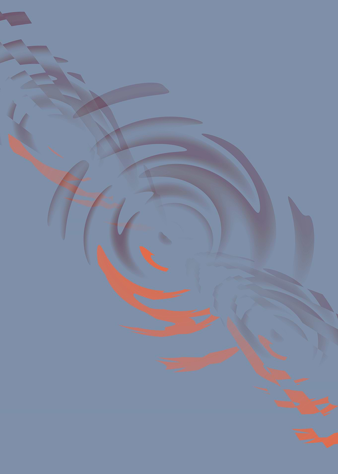 Abstract Dynamic Blue Swirls
