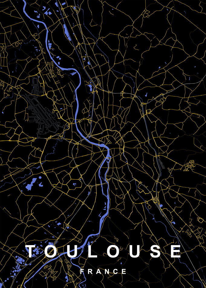 Toulouse City Map