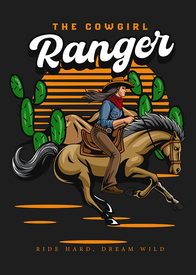 Cowgirl Ranger Illustration