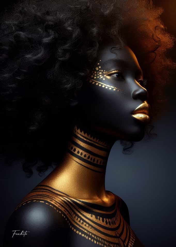 Golden Body Art
