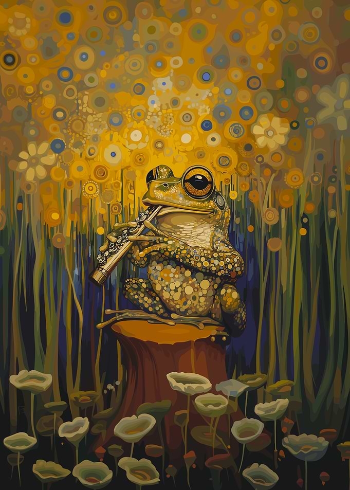Toad Playing Flute
