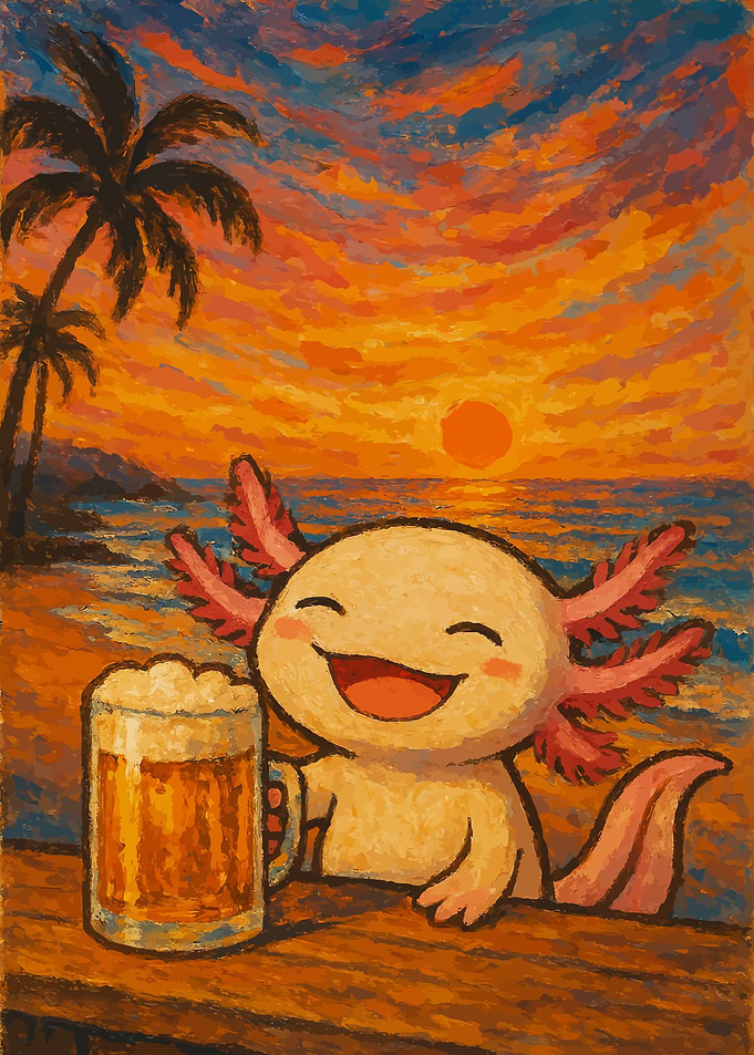 Axoloti at Sunset