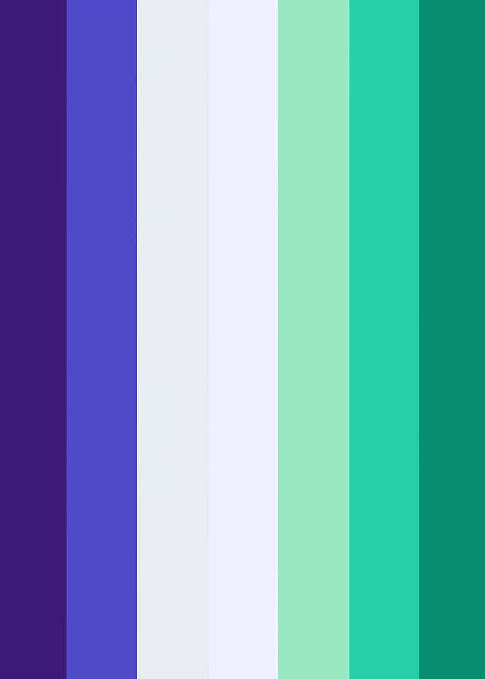 Color Palette: Purple to Green