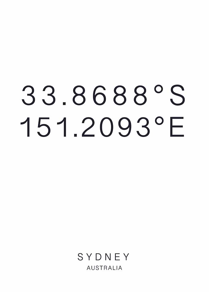 Sydney Coordinates