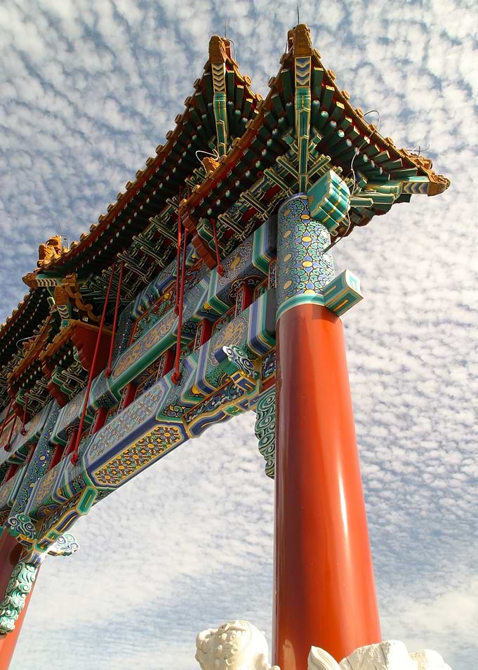 Chinese Temple Gate