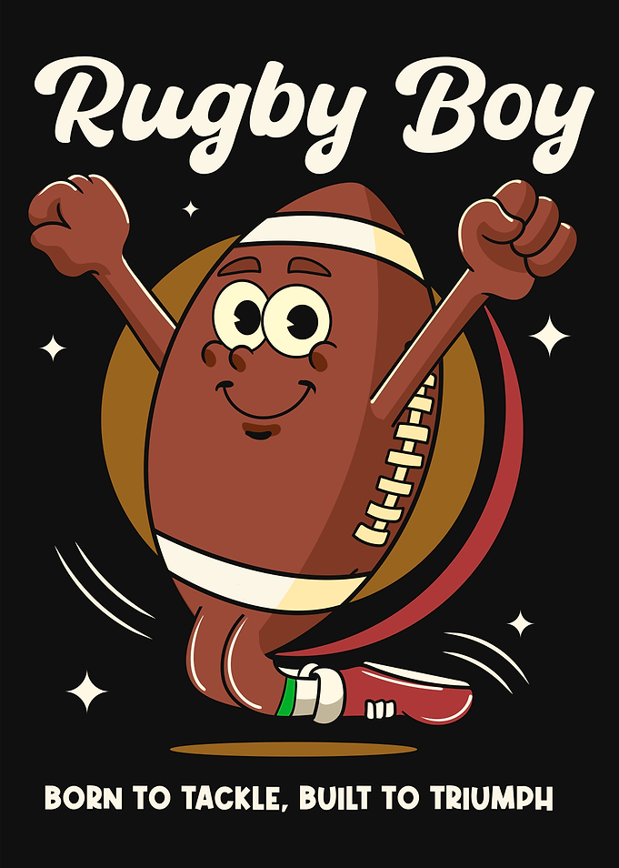 Rugby Ball Cartoon