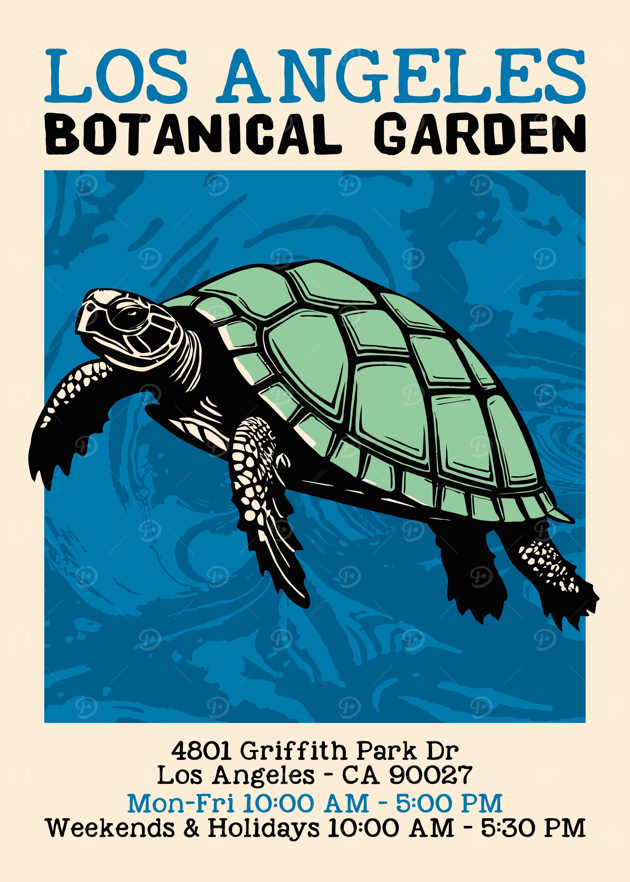 Los Angeles Botanical Garden Poster