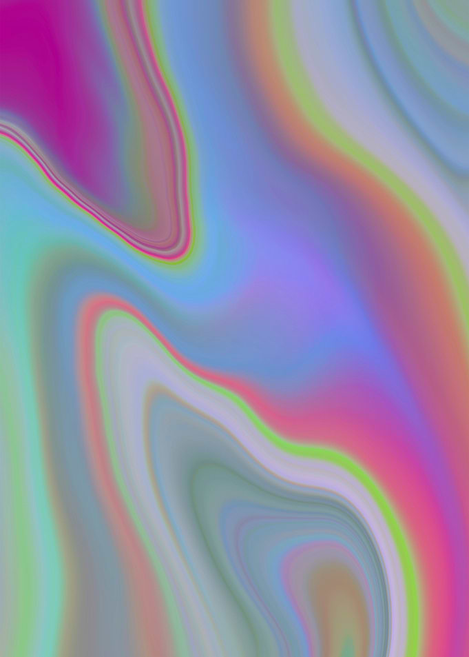 Trendy abstract multicolored liquid swirls