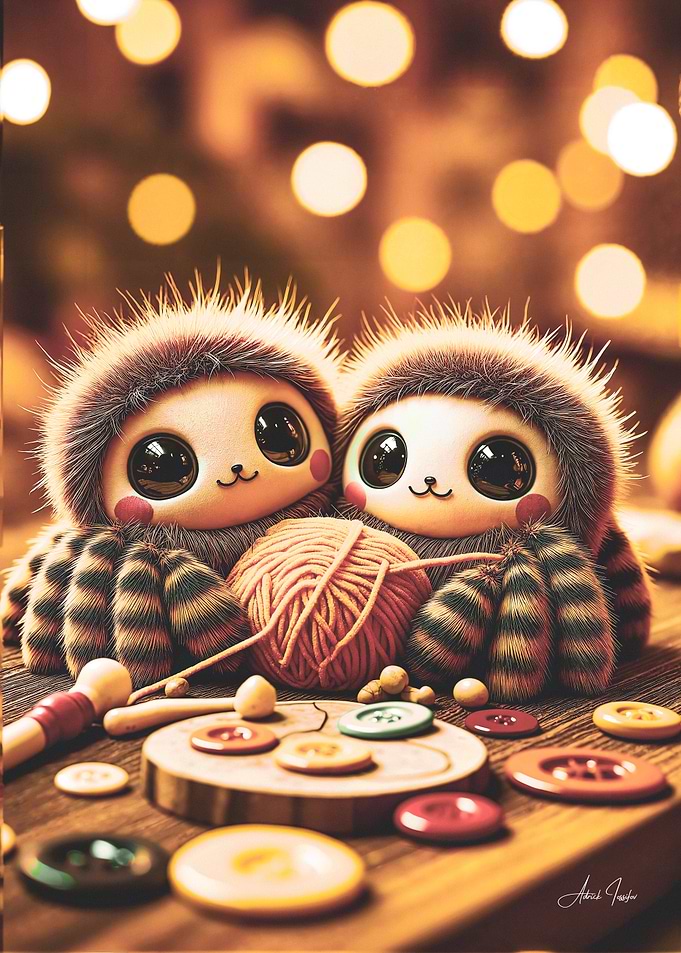 Cute Spider Friends Knitting