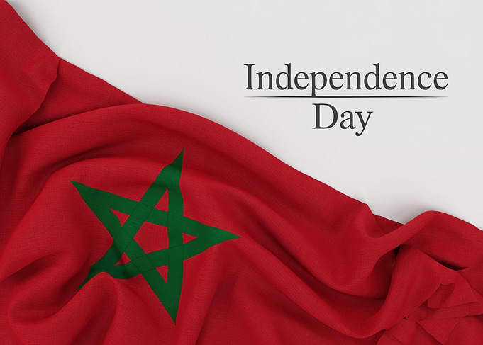 Moroccan Independence Day Flag