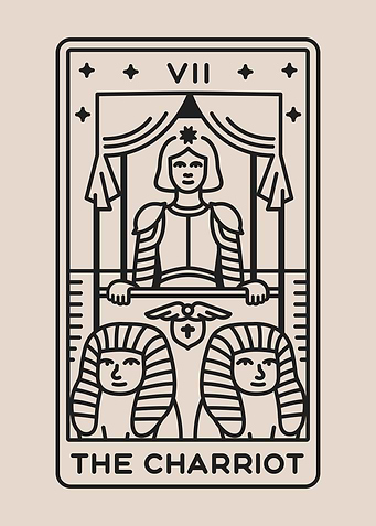 Beige Tarot THE CHARIOT