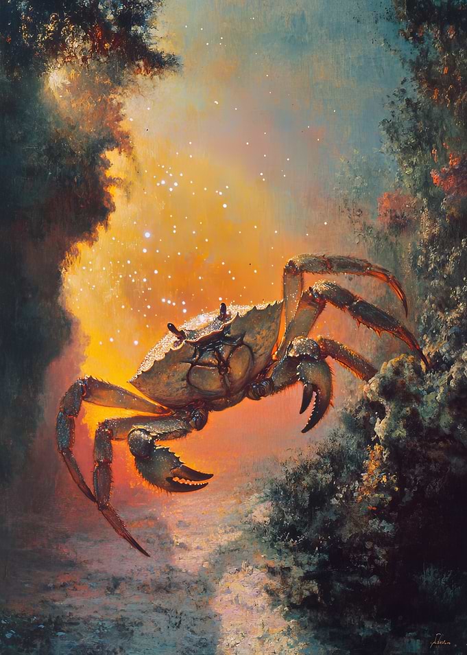 Crab in a Mystical Setting