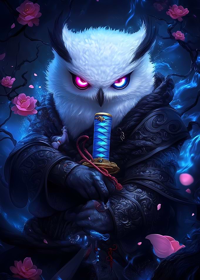 Owl Samurai Animal