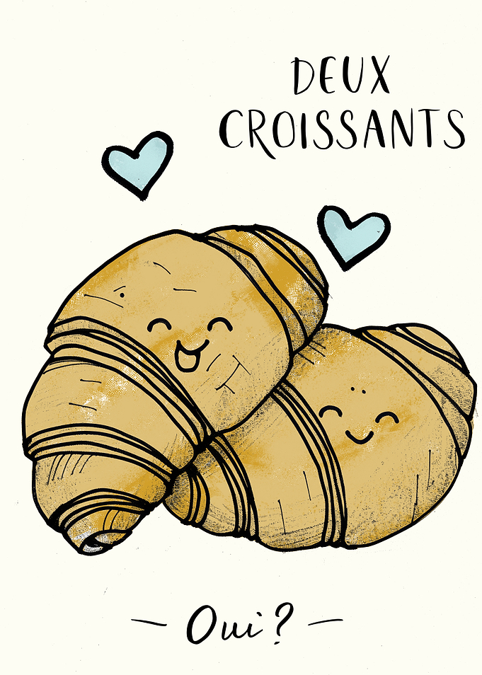 Croissant Love French Breakfast