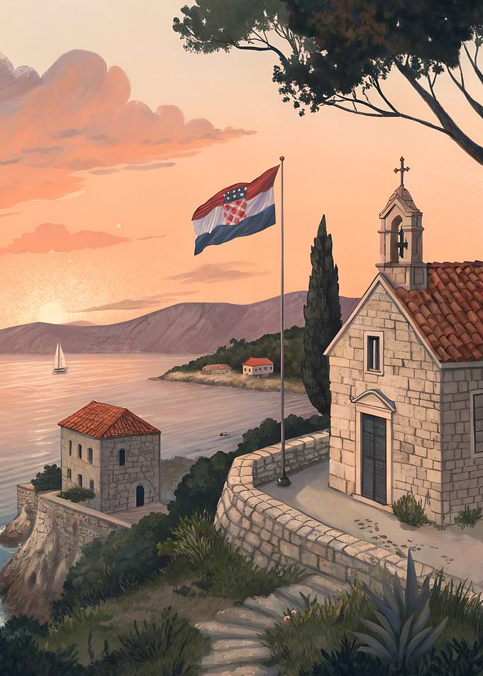 Croatian Coast Sunset