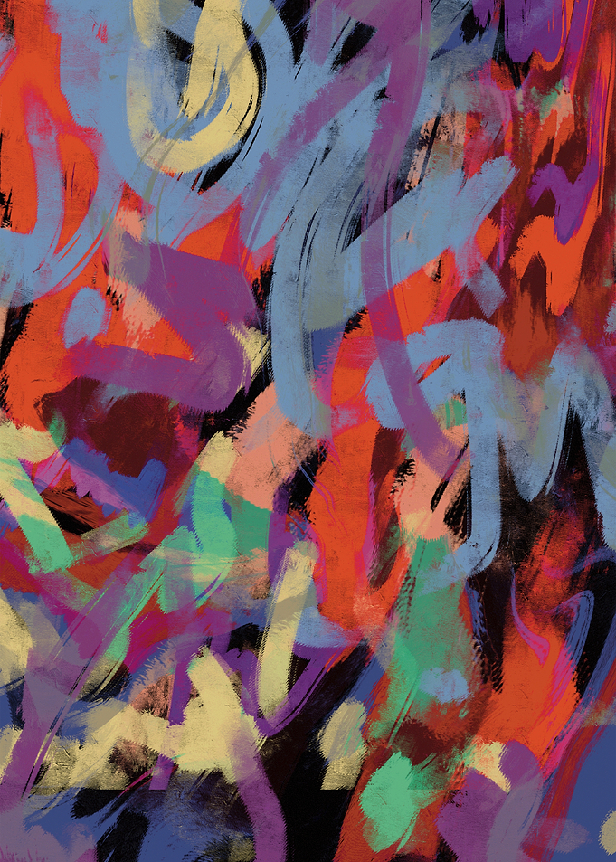 Colorful Abstract Brushstrokes