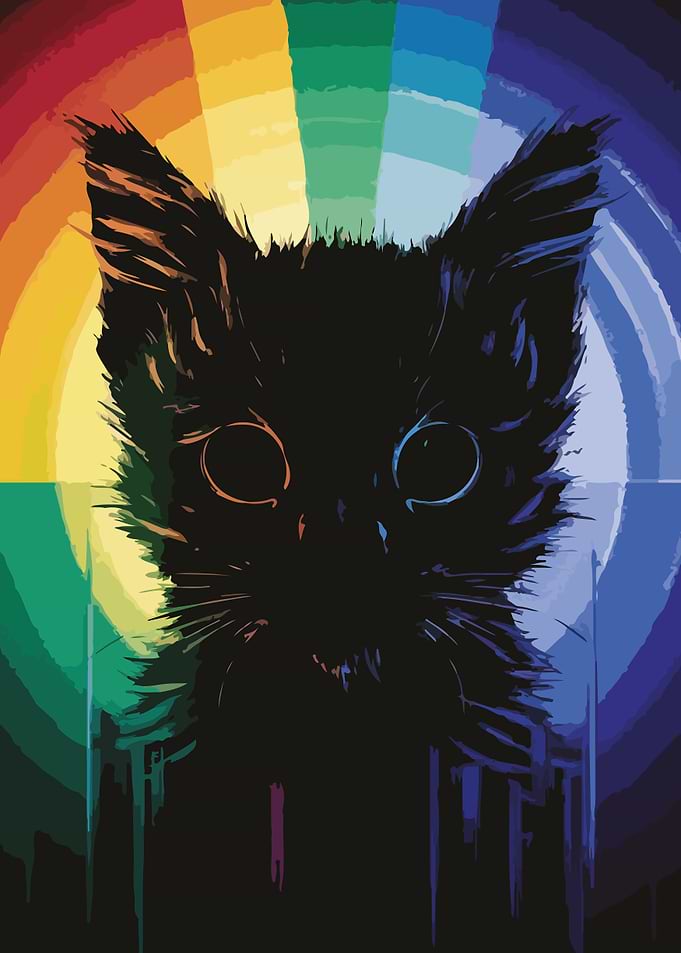 Black Cat Rainbow