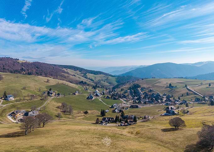 Mountain Village Landscape