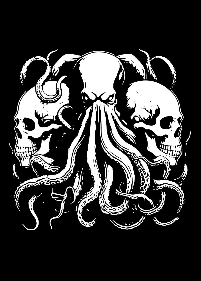 Octopus and Skulls