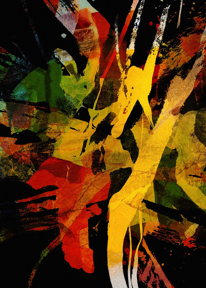 Abstract Art with Bold Strokes