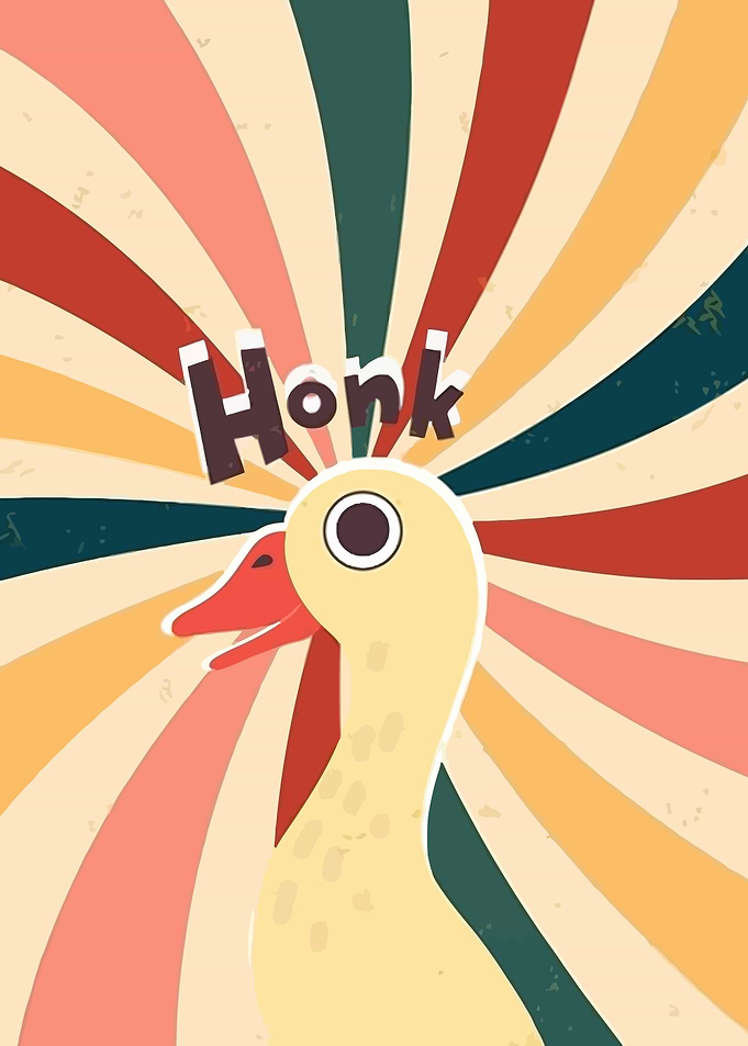 Retro Goose Illustration