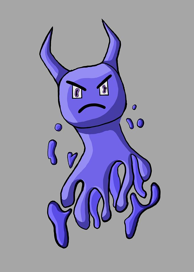Purple Demon Creature