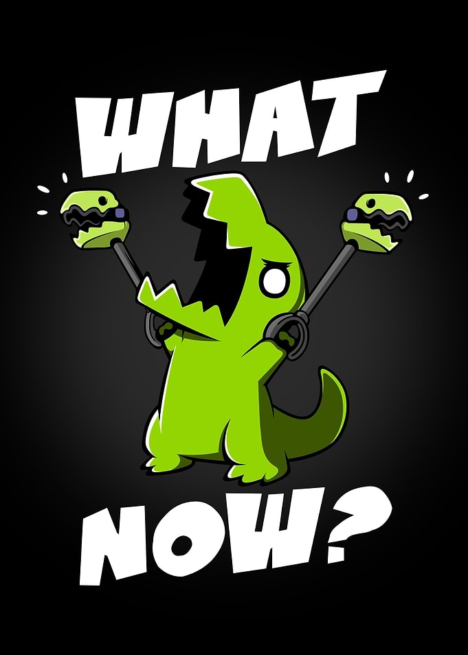 Funny Dinosaur T-rex With Grabber Cute Funny Cartoon