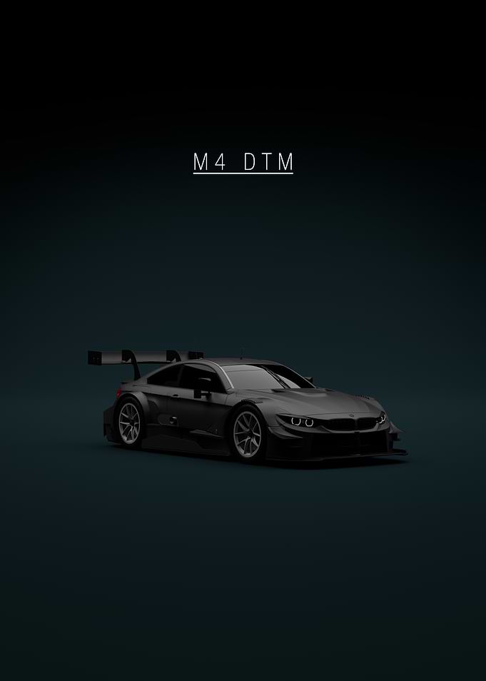 Black front - BMW M4 DTM 2015 Race Car
