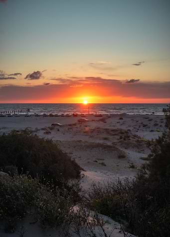 Sunset Beach Scene