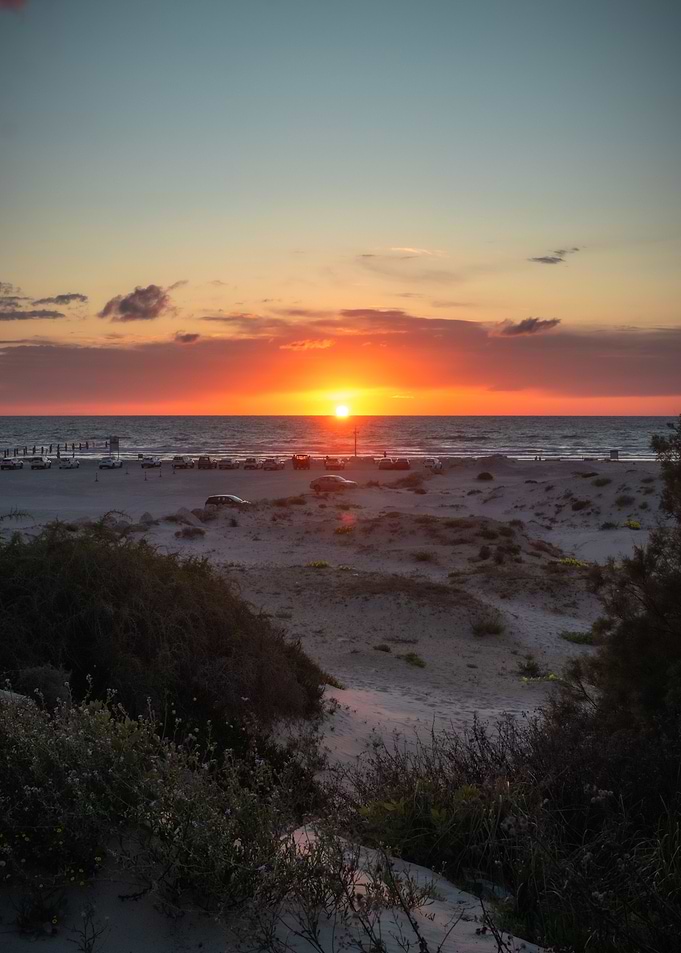 Sunset Beach Scene